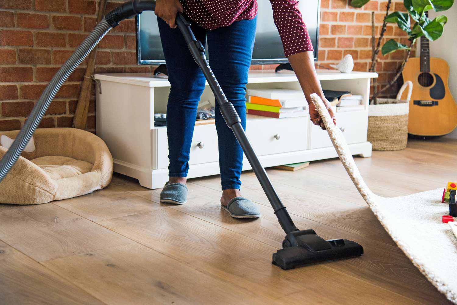 vacuuming
